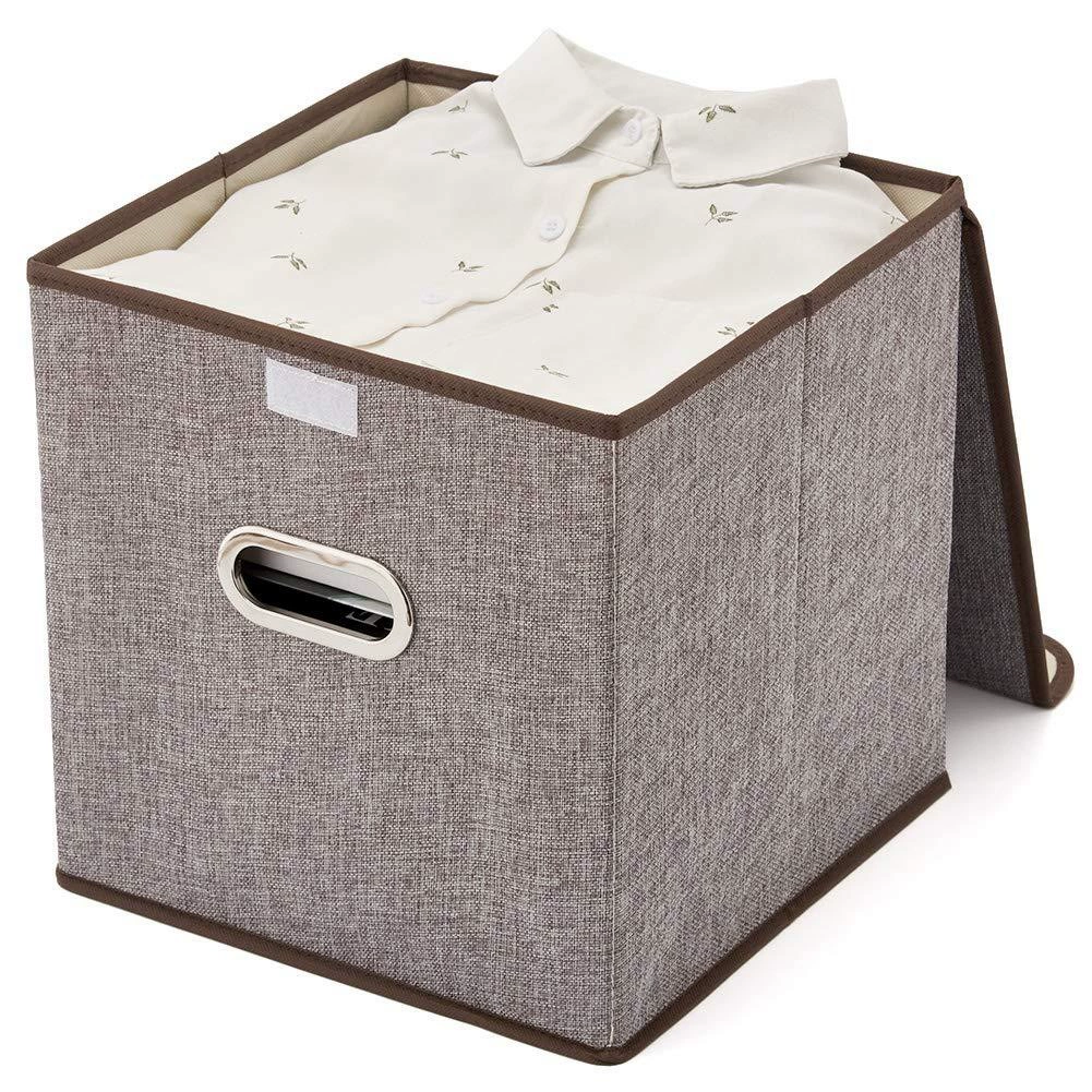 Storage Box Storage Bin Foldable Desktop Lidded — desk mat wholesale pick on MatDesk