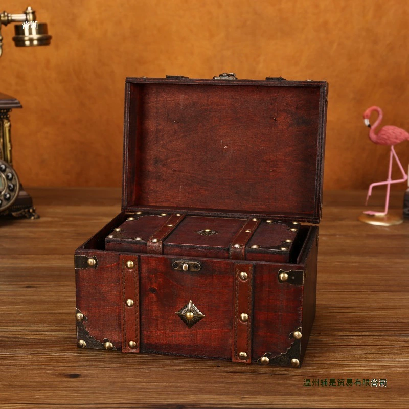 Storage Box Large Wood Vintage — desk mat wholesale pick on MatDesk