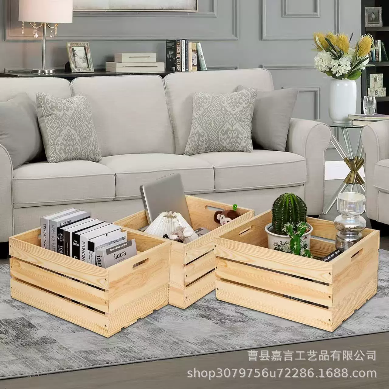 Storage Bin Solid Wood Desktop — desk mat wholesale pick on MatDesk