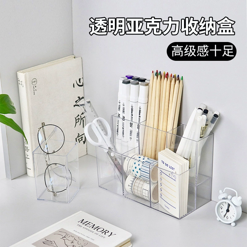 Storage Box Acrylic Desktop Clear — desk mat wholesale pick on MatDesk