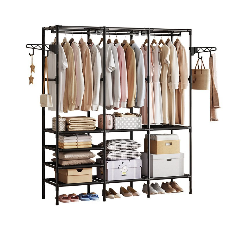 Garment Rack Freestanding Shelf Rack Simple Hanger — desk mat wholesale pick on MatDesk